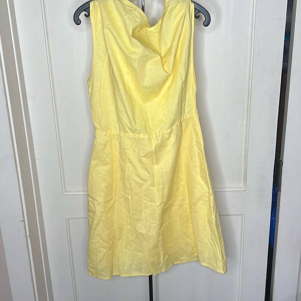 Petal & Pup CHRISSY LINEN MINI DRESS - BUTTER Yellow Nwot Size Large - Picture 5 of 5